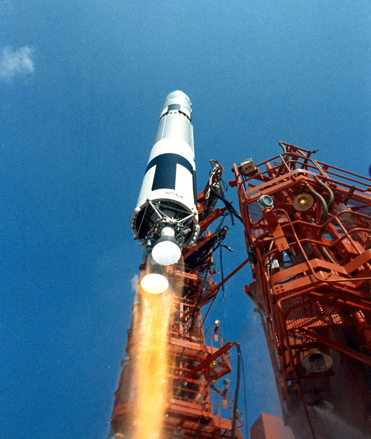 Gemini 9A lifting off
