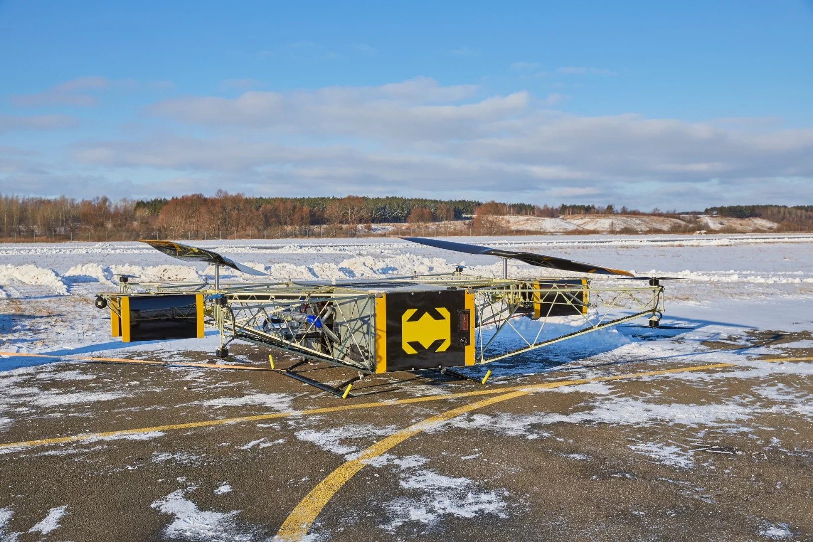 ARDN's Skyf drone is prepared for demonstration flights