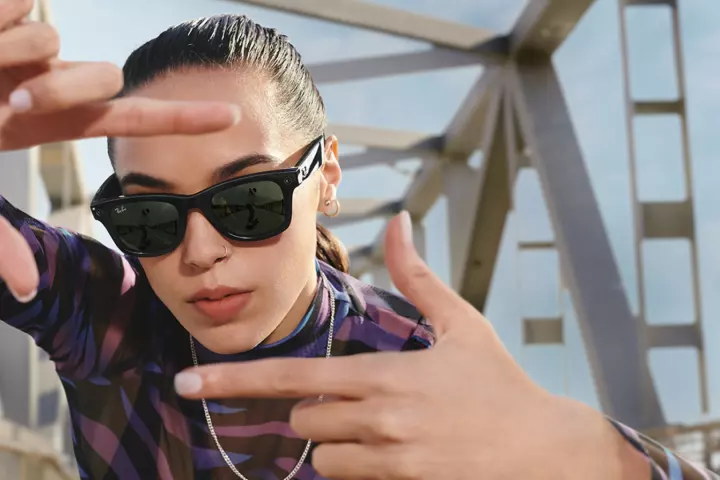The Ray-Ban Stories smart glasses let you capture the world in front of you for sharing online
