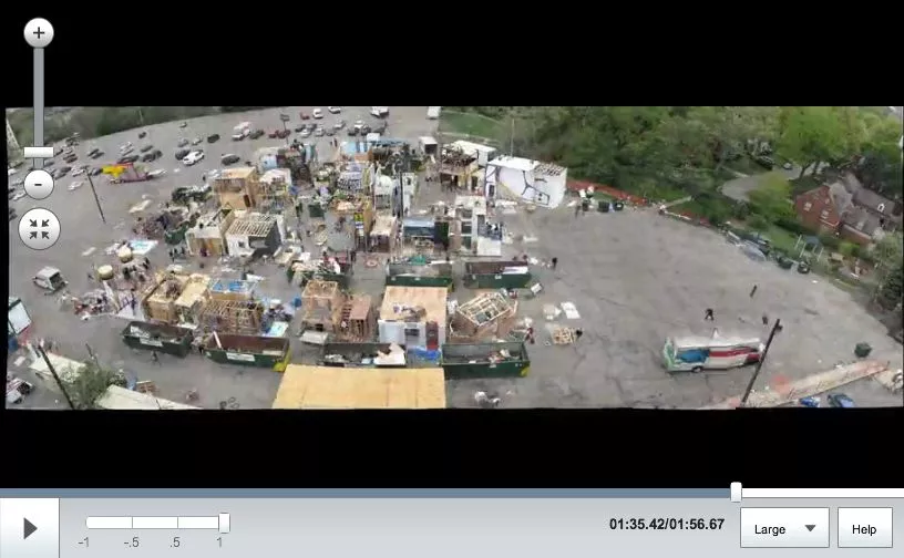 GigaPan Time Machine allows users to create ultra-high-resolution panoramic time-lapse videos, using a regular digital camera and a GigaPan robotic tripod