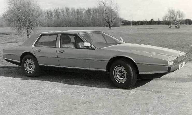 The futuristic William Towns-designed, 4-door Lagonda of 1976