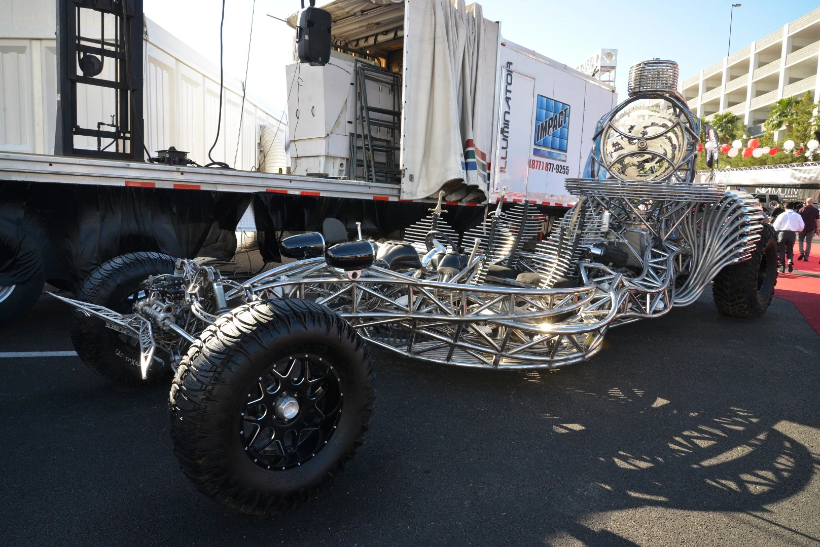 We weren't sure if this Valyrian Steel Burning Man art car really belonged in the trucks gallery, but given the size of its tires and massive tubular frame, we think it's quite comfortable here