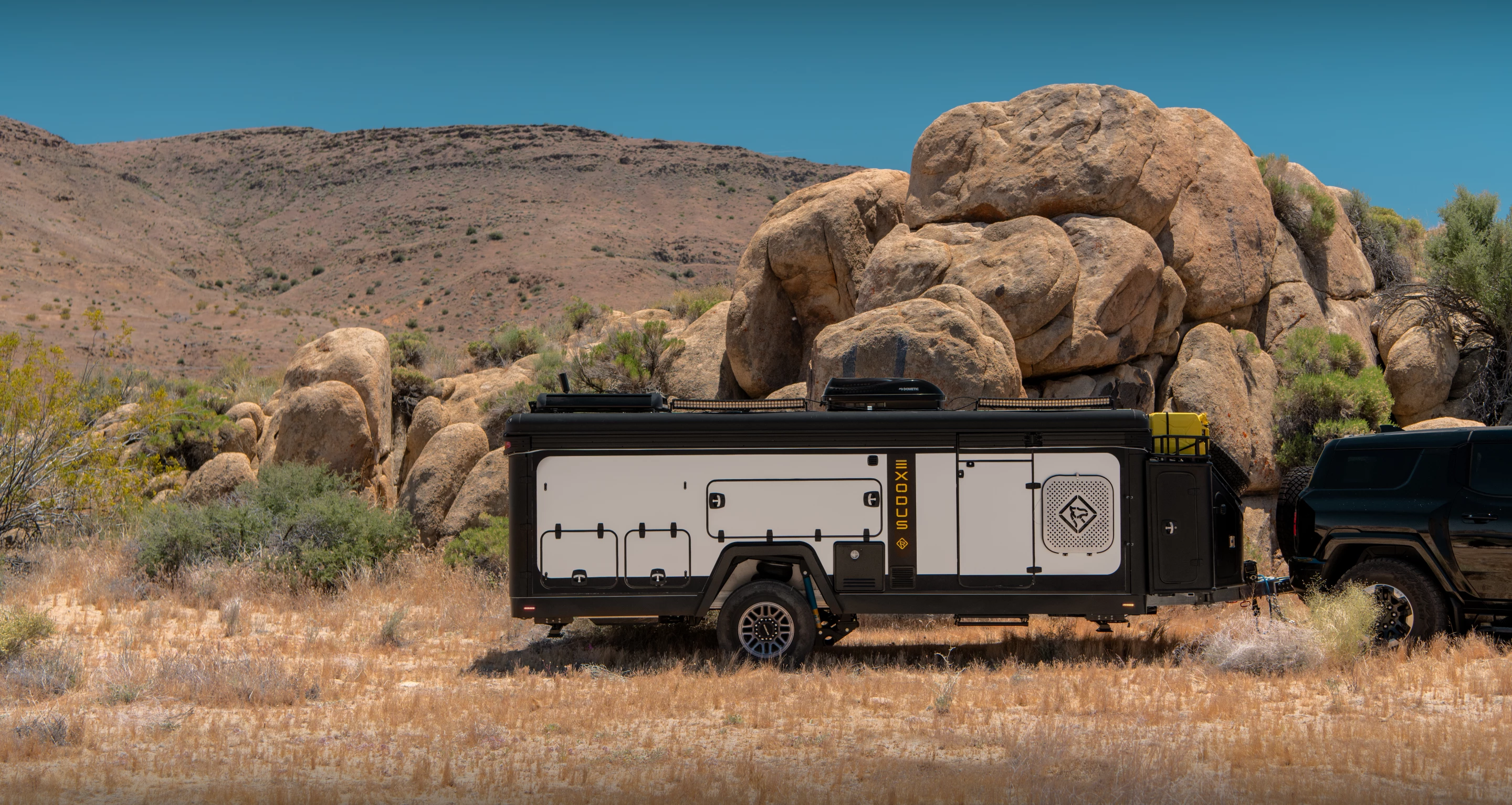 Ready to unhitch and set up at the push of a button