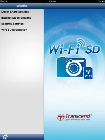 The Transcend Wi-Fi SD App automatically organizes the data on the card into a simple file system which is easy to navigate