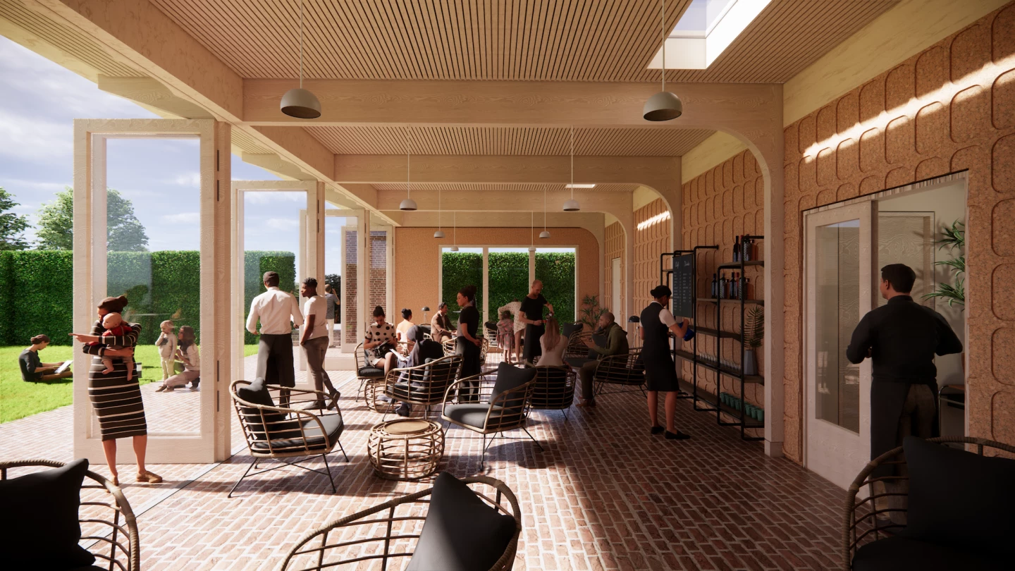 The Glyndebourne Opera Croquet Pavilion will be constructed on a choice spot with views of the nearby South Downs National Park