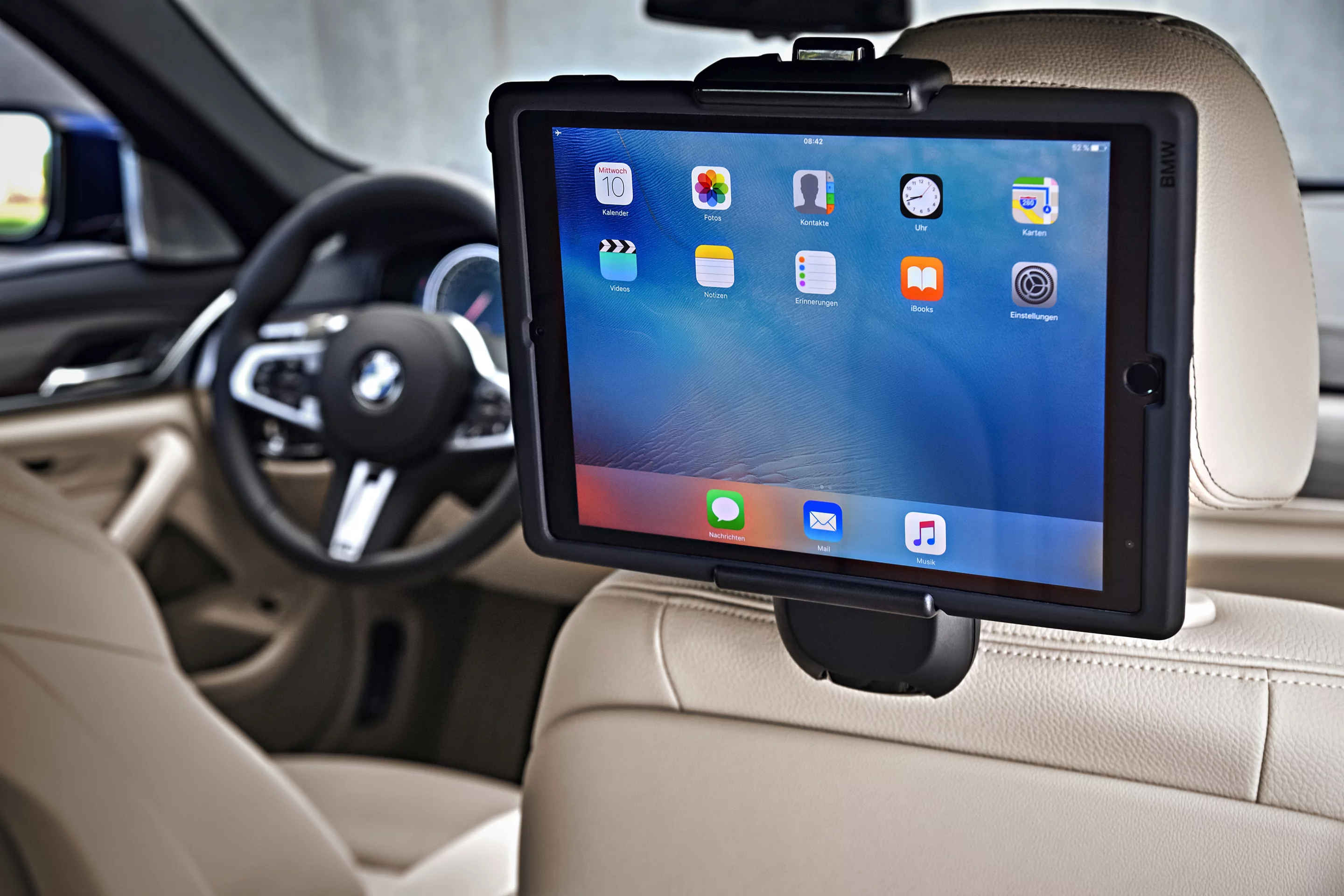 Rear seat passengers are well looked after in the 5 Series Touring