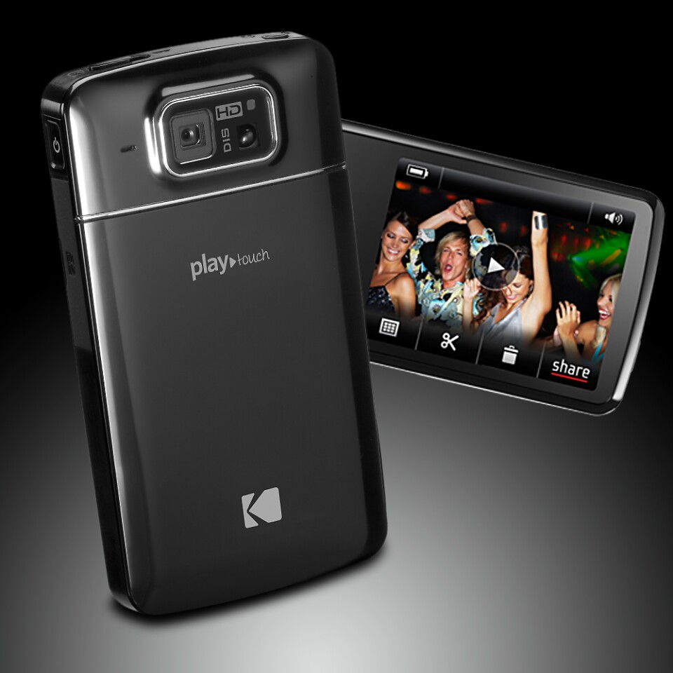 The PLAYTOUCH features a 3.9mm, 4x digital zoom lens, 3-inch capacitive touchscreen, in-camera editing features such as trim and snapshot and a Share Button