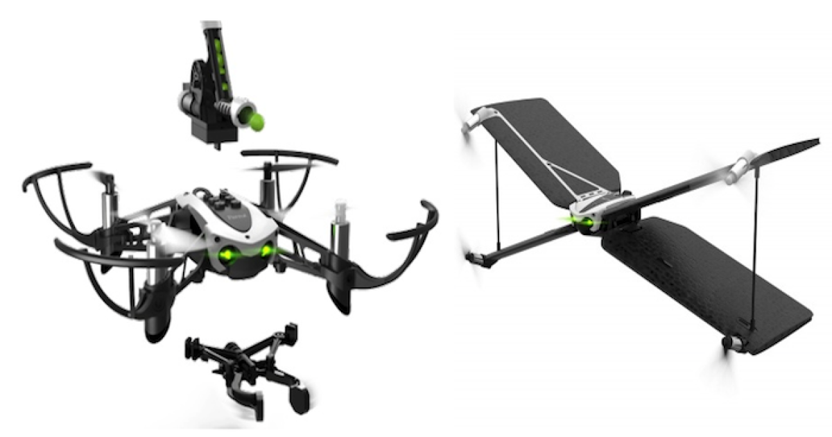 Parrot's latest minidrones do battle, clean up afterwards