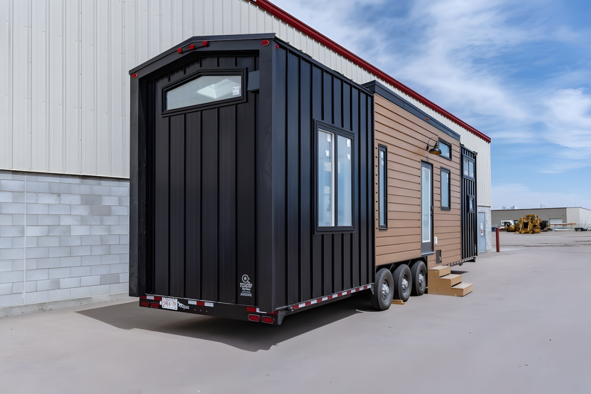 36-ft tiny house makes space for home office and downstairs bedroom