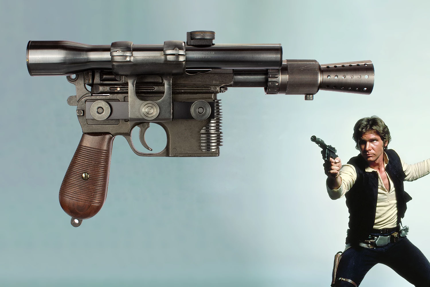 The above DL-44 looks like new because it is new. Toddscostumes.com makes replicas which are the result of many years of fanatical research, and this is one of the replicas the company sells for $625. The latest batch was released in June 2022, so if you missed out on the original because you didn't have a lazy million, you can buy a new one and keep $999,375 for other things.