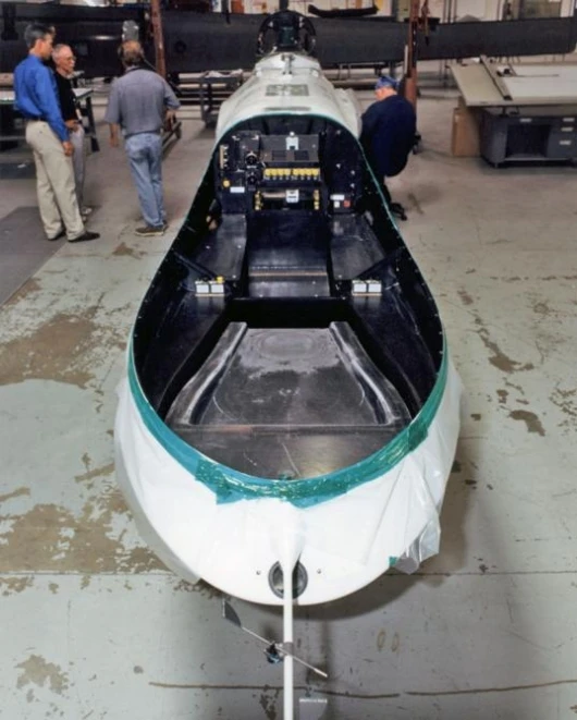 NASA's Altair UAV is identical to the Reaper, though its payload is measured off in peace-time goodies - the payload bay in the nose of the UAV can carry 700 pounds of sesnors, imaging equipment and other instruments