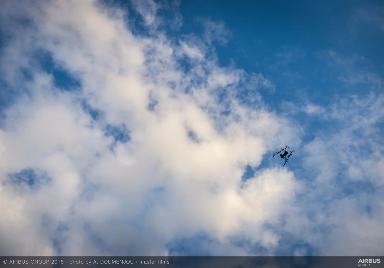The drone is set to fly a predetermined route around a plane, during which it systematically and automatically take a series of photos