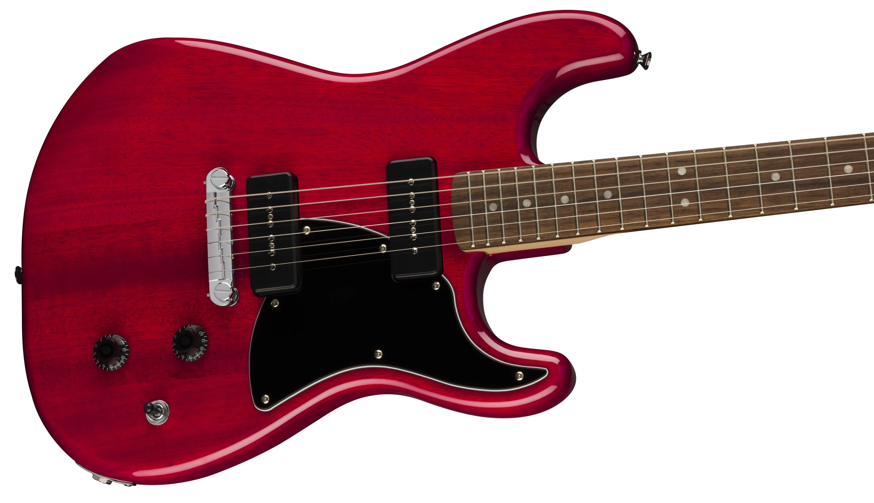 Essentially a Squier reissue of a Fender model for the early 2000s, the Start-O-Caster could be what happened if Gibson ever collaborated with Fender
