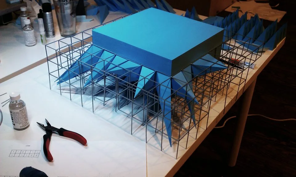 Scale model of Wendy's construction