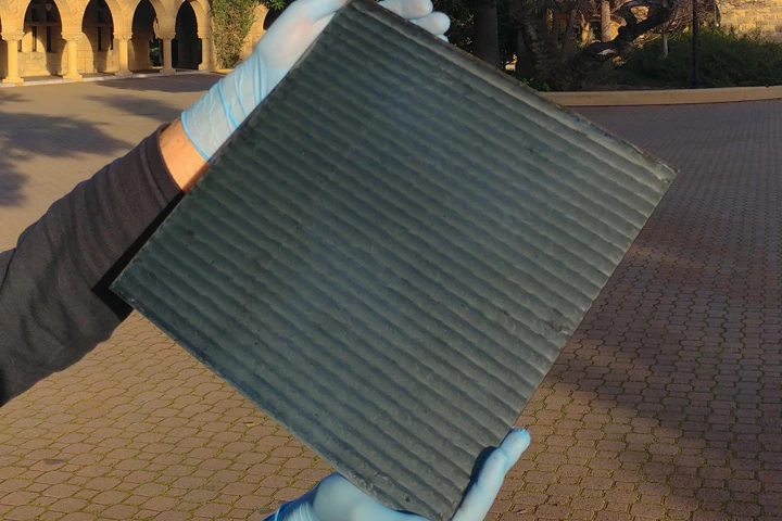 A sample of perovskite solar cell, produced using the new method