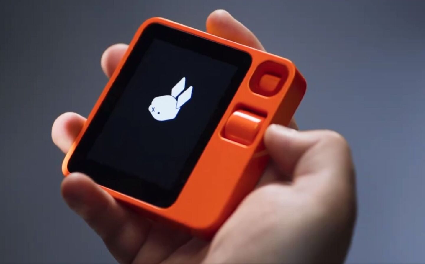 The R1 runs on the proprietary Rabbit OS based on its own Large Action Model AI platform, with access to a the cloud-based Rabbit Hole portal