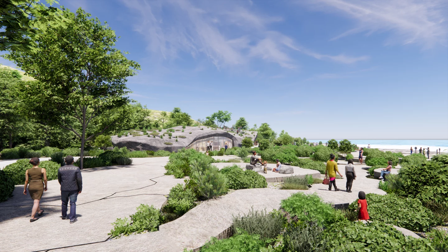Nature Rocks! will feature pedestrian walkways along the coastline