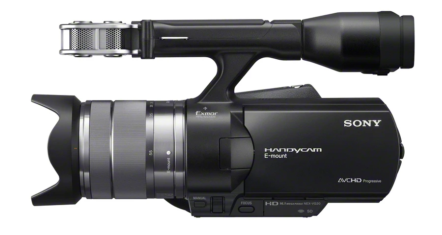 The Sony NEX-VG20 interchangeable lens camcorder