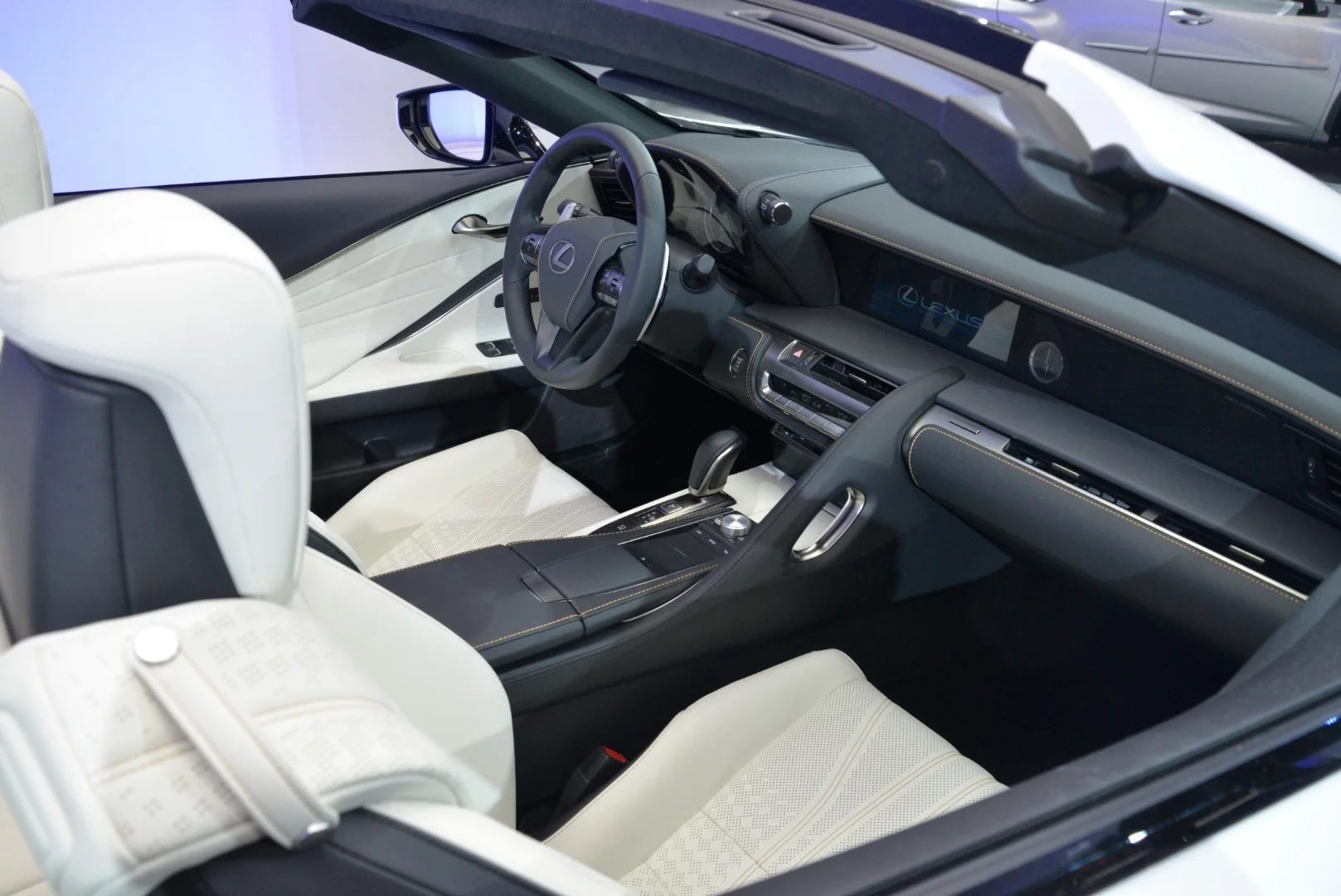 A look inside the cabin of Lexus's LC Convertible Concept