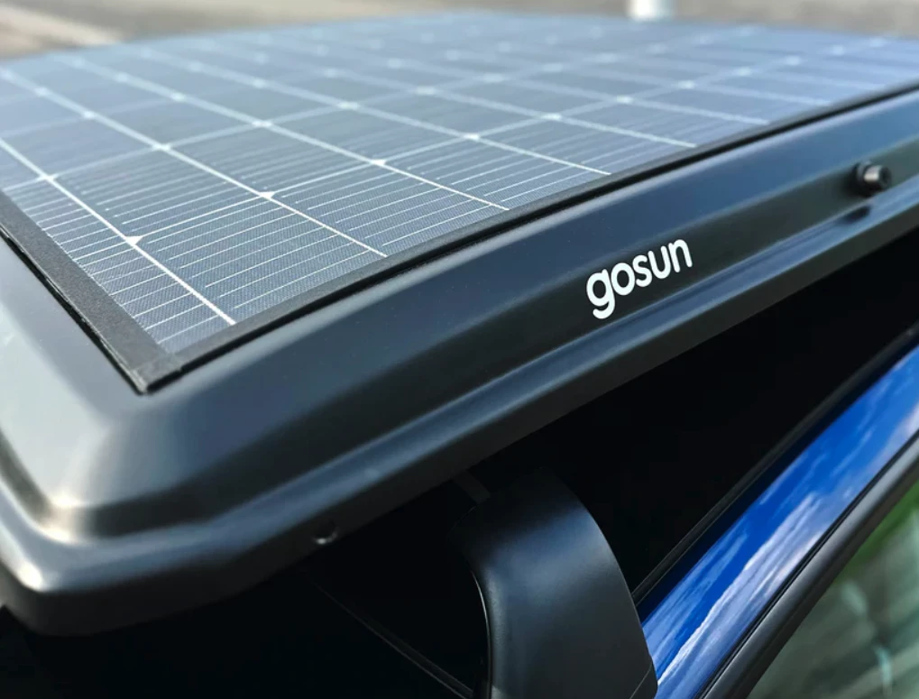 Even when folded and closed back up, the EV Solar Charger continues to offer up to 200 watts of charging