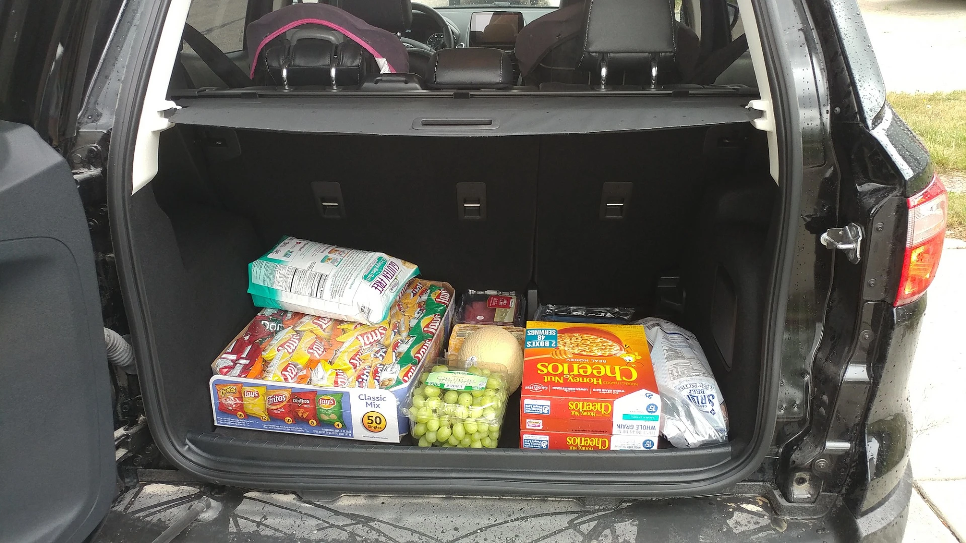 Cargo space in the new Ford EcoSport is smaller than in the outgoing Ford Focus hatchback, but still more than adequate