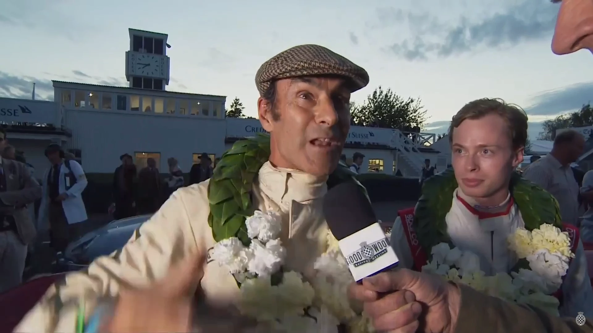 The winners of the Kinrara Trophy Emanuele Pirro and Nikolas Halusa