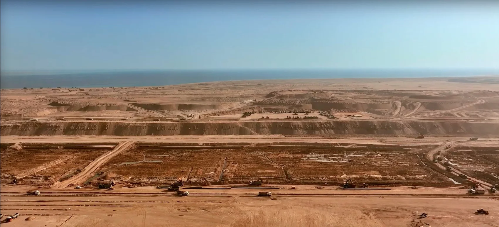 The Line is located in northwest Saudi Arabia, near the Red Sea