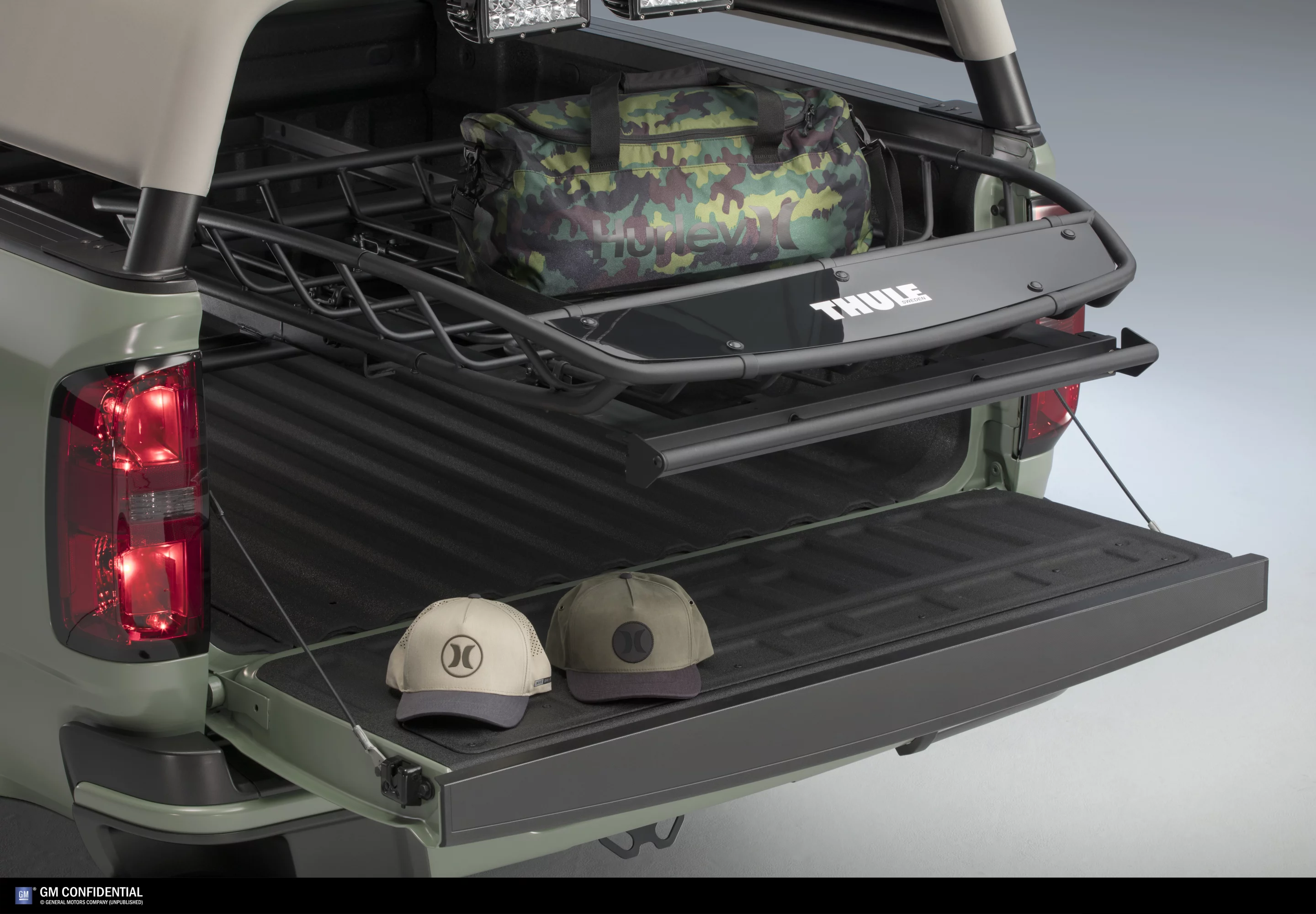 A look at the bed of the Chevrolet Colorado Z71 Hurley Concept
