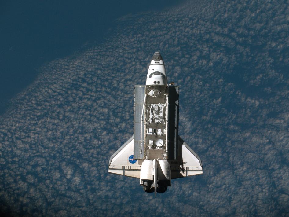 The Endeavour space shuttle (seen here in a previous mission) is currently on its final flight, and the second-last flight of the entire shuttle program (Photo: NASA)