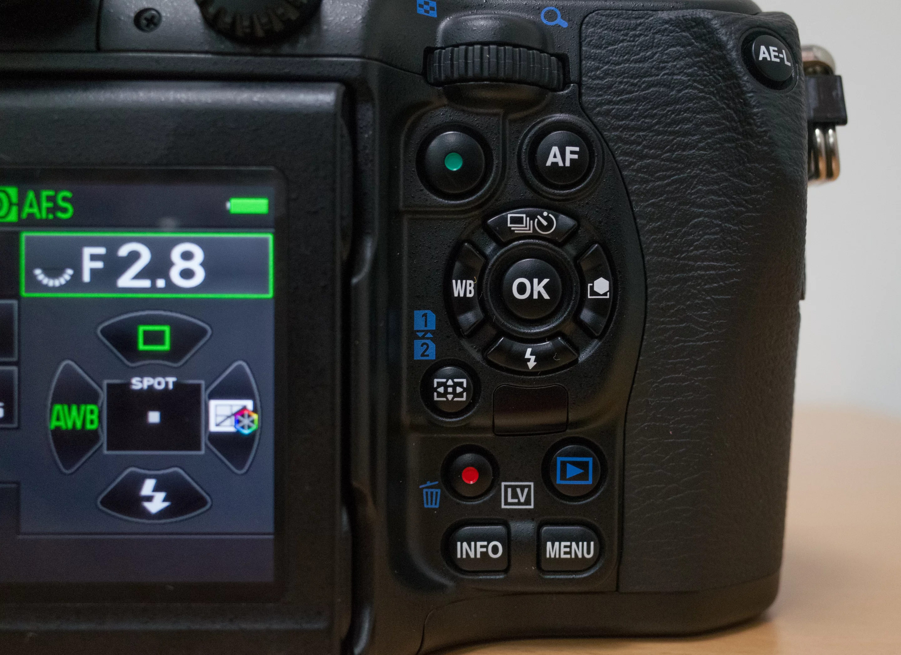 The Pentax 645Z uses a familiar mode dial and core button layout to other Pentax DSLRs