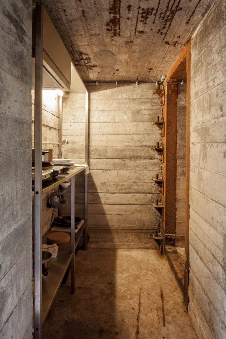 This refurbished WWII bunker originally was designed for publicity but was so popular it remained open as a rental accommodation. It’s undeniably Spartan, it is a war bunker after all