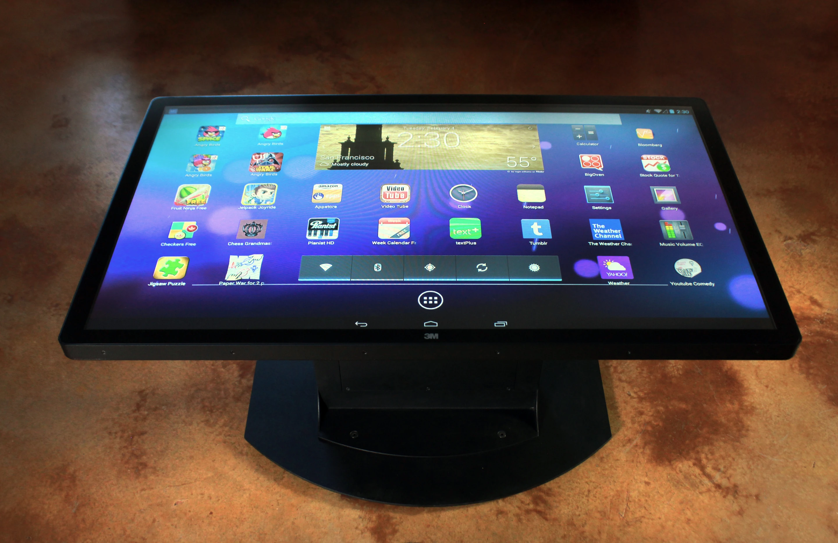 All of the same apps you'll find on your smartphone or tablet can be used on the Coffee Table