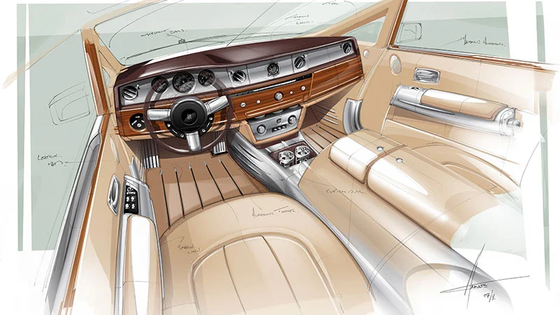 Rolls-Royce Phantom Coupe Aviator design sketch