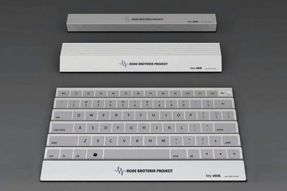 The Keystick folding keyboard concept