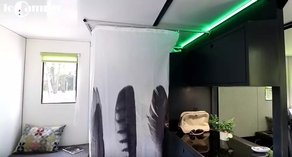 IoCamper privacy curtain up