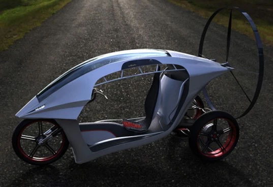 Rendering of the concept paragliding motor trike (Image: Zvezdan Nedeljkovic)