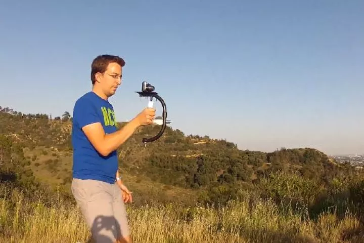 MoveeGo is a compact camera rig system, for users of small camcorders or smartphones