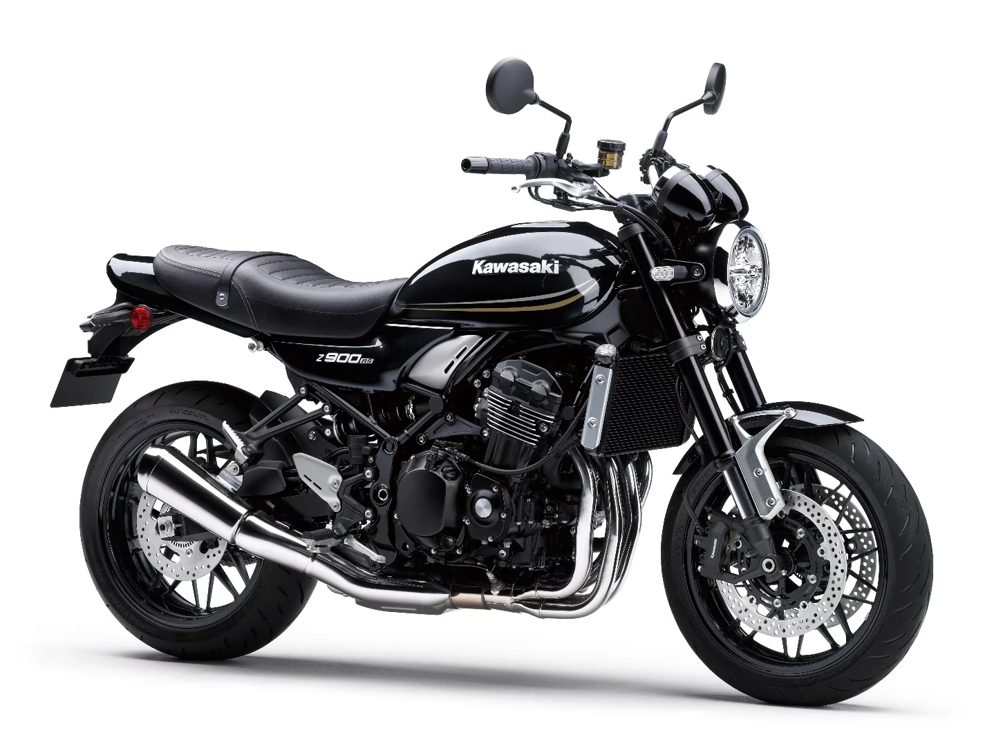 The 2018 Kawasaki Z900RS in Metallic Spark Black color
