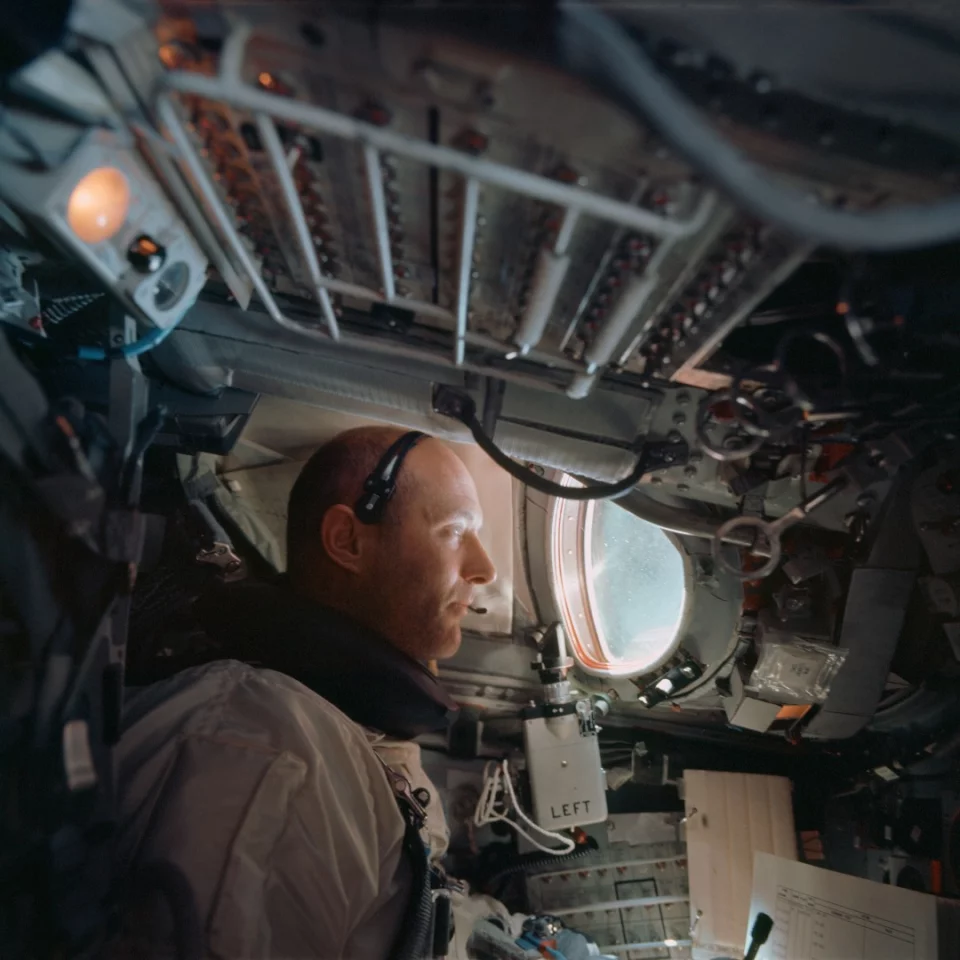 Stafford aboard Gemini 9A