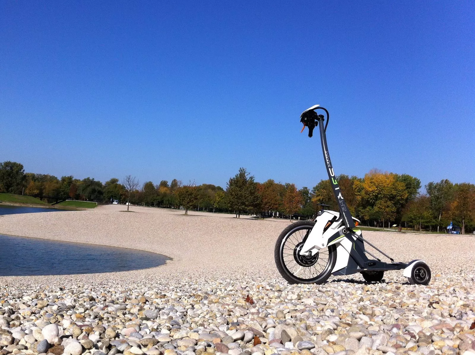 The S3tr has three wheels to the PT's two, but its main advantage is that it folds up