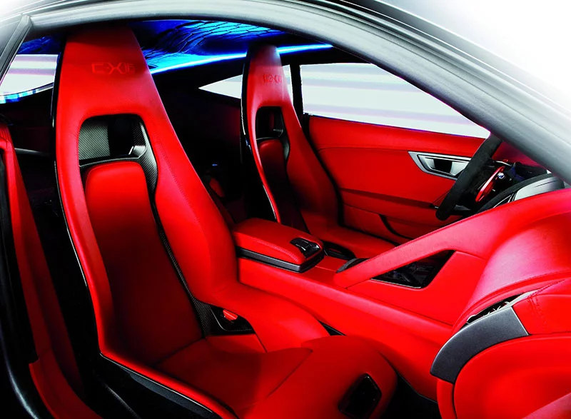 The Jaguar C-X16 production concept sports car interior