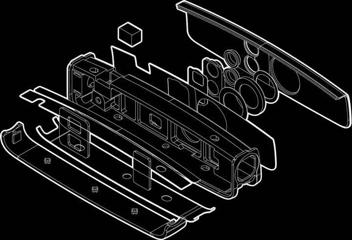 The rotating camera is constructed using 67 different components, 50 cables and over 10 modules