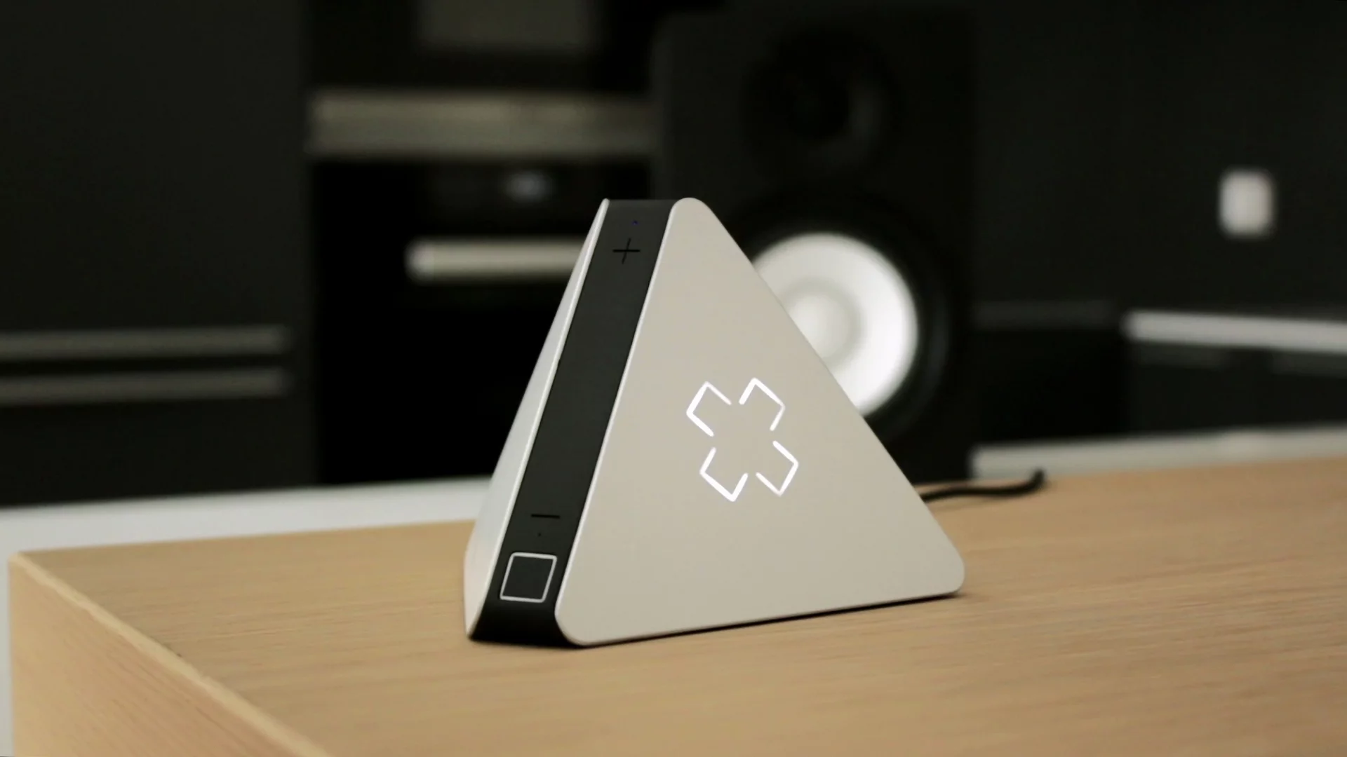 Tracks can be dismissed using the X-shaped button on the side of the unit - a short press skips the song and a longer press instructs Prizm never to play that song again