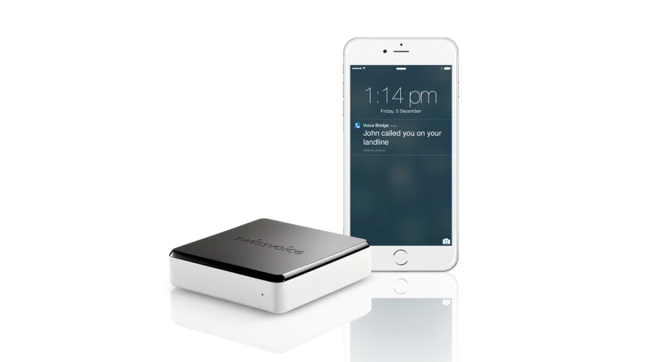 The Swissvoice Voice Bridge features plug-and-play installation