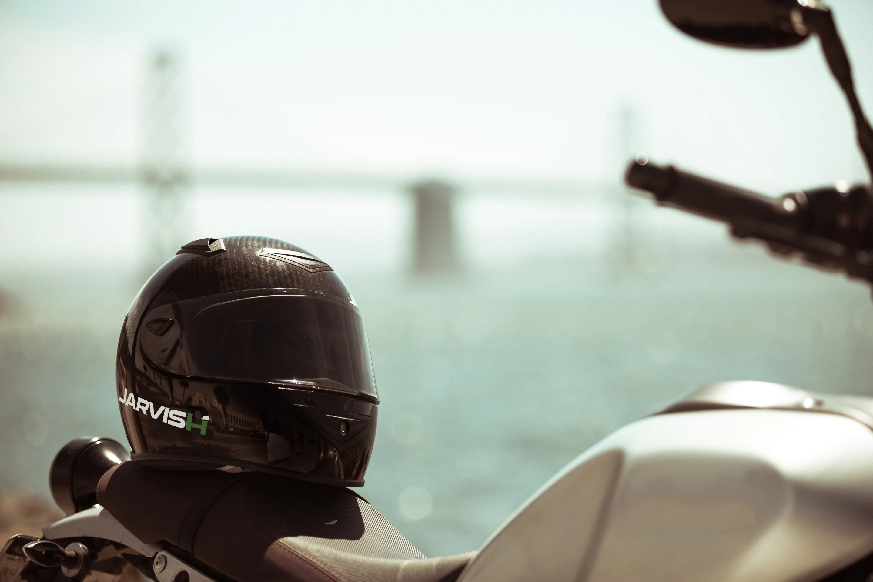 Jarvish X-AR HUD smart helmet: we wouldn't be leaving it on the seat like that