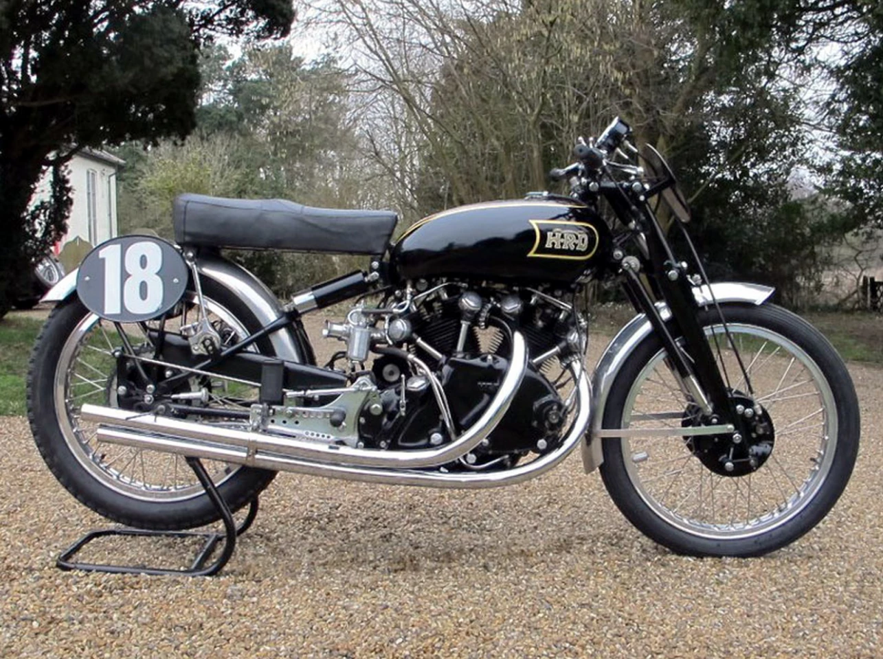 This 1948 Vincent-HRD 'Black Lightning' sold for £246,000 (US$375,303) by H&H in April 2013