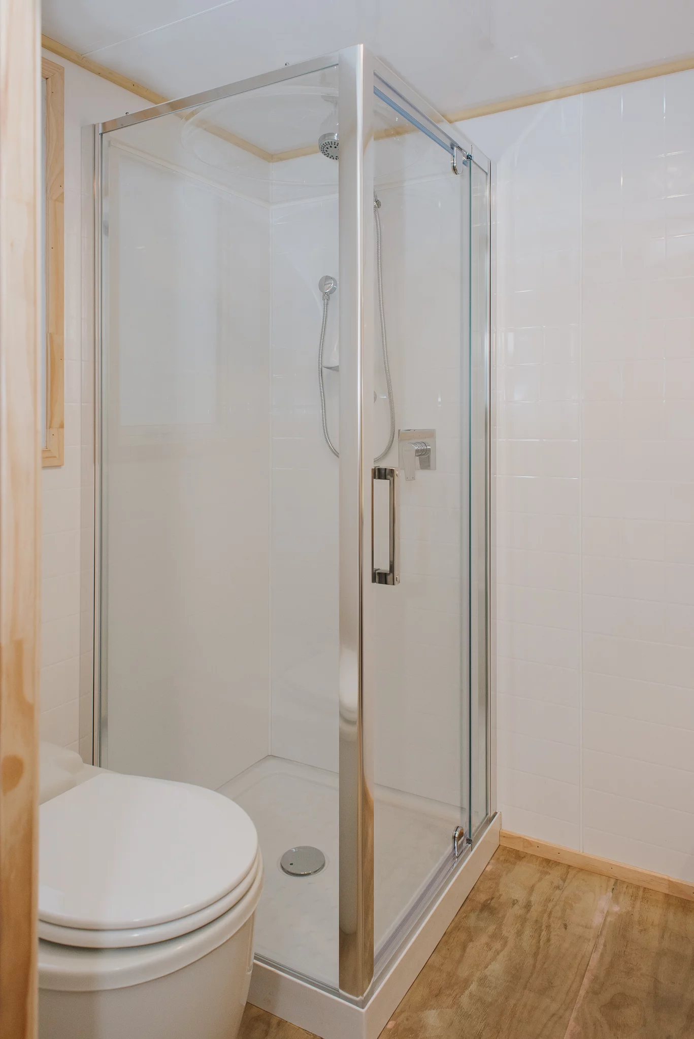 The Total Grace's bathroom includes a composting toilet