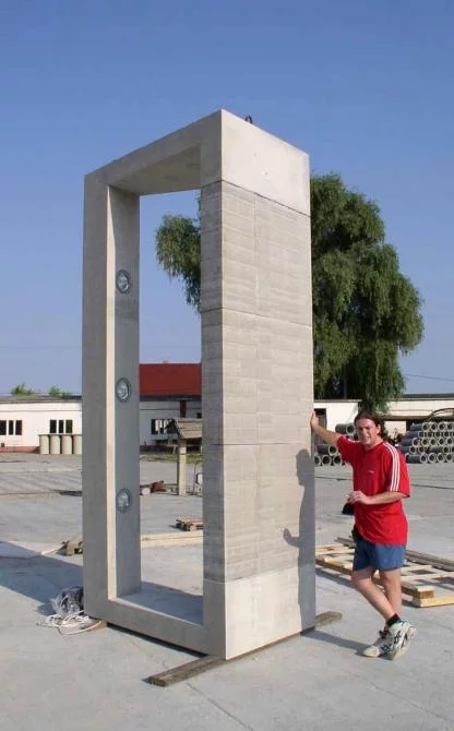 Hungarian architect Aron Losonczi at the Europe Gate