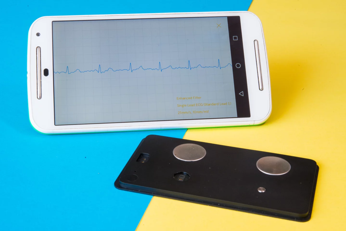 An example of the ECG reading from the Kito+ health tracker