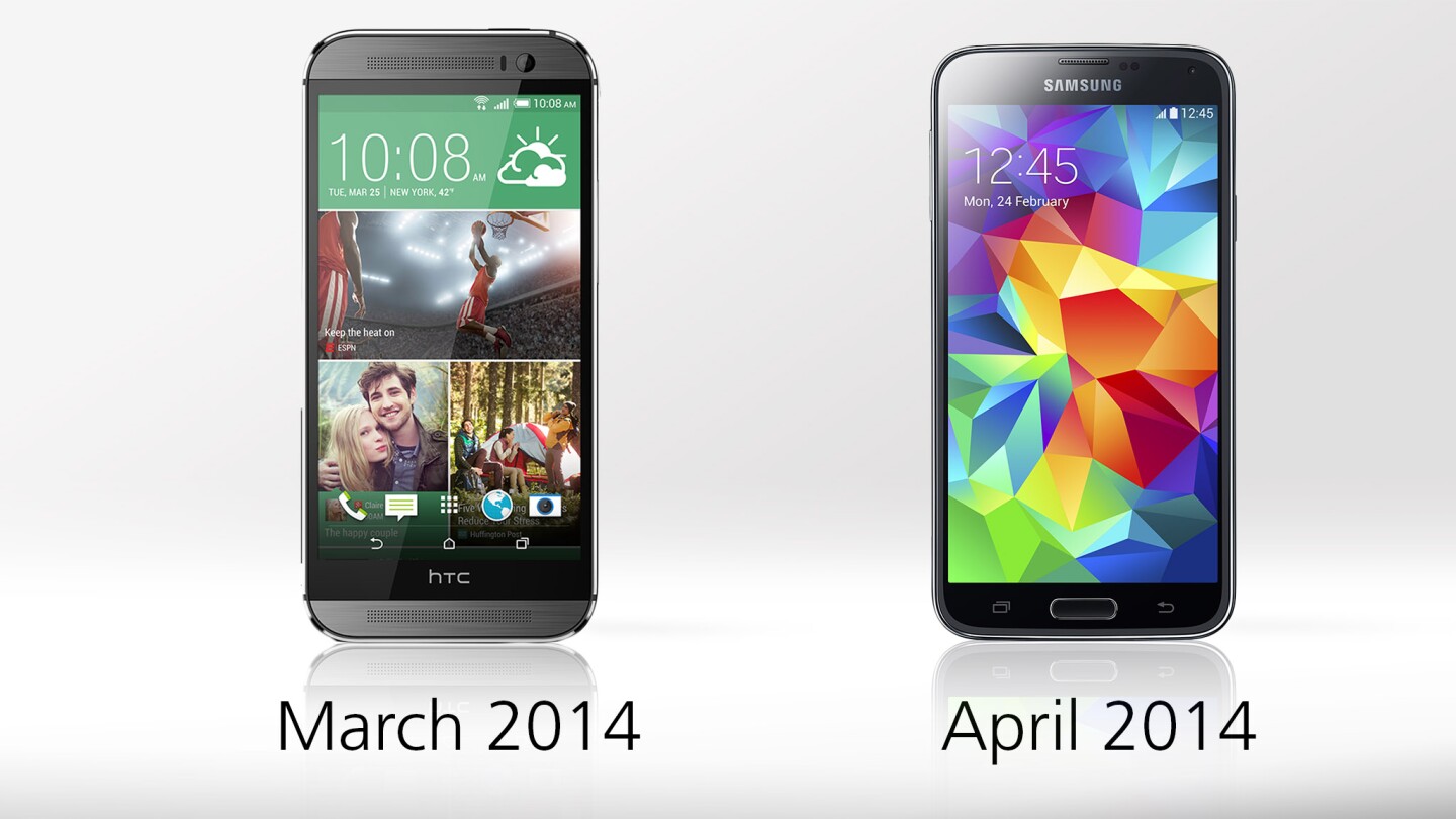 HTC beat Samsung to the punch by releasing the One M8 the same day as it announced the well-leaked phone